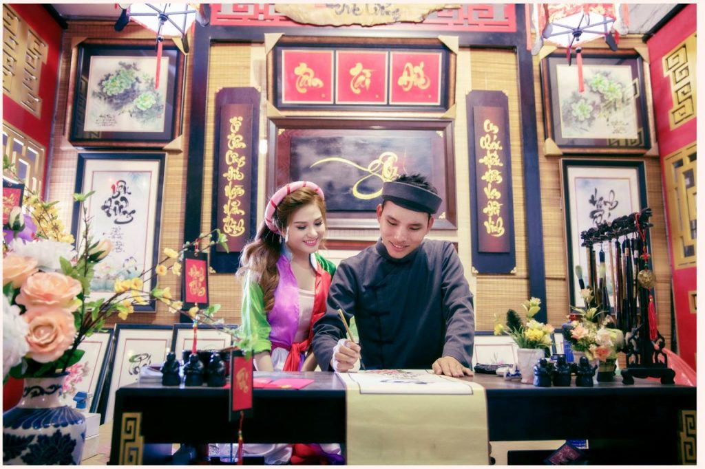 Tranh thu phap chu viet duc cuong thu phap